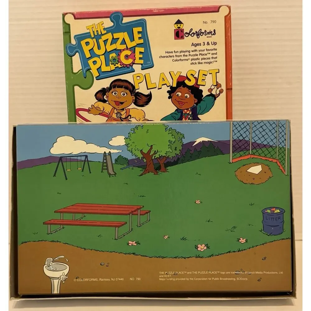 Colorforms The Puzzle Place Playset #790 1995 Vintage FREE SHIPPING